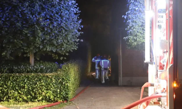 Grote brand verwoest schuur in Luyksgestel