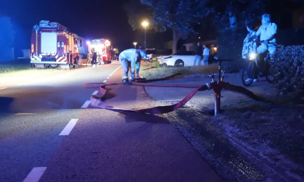 Grote brand verwoest schuur in Luyksgestel