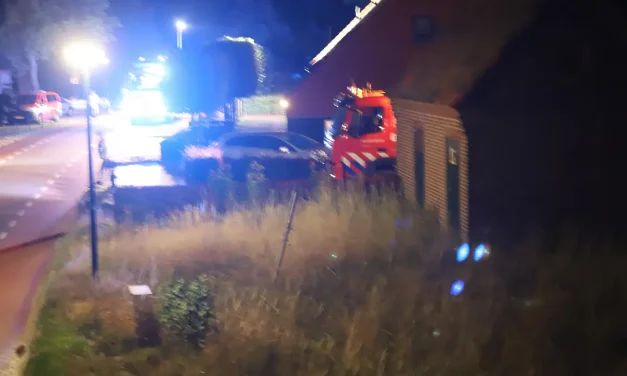 Grote brand verwoest schuur in Luyksgestel