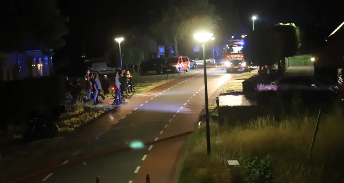 Grote brand verwoest schuur in Luyksgestel